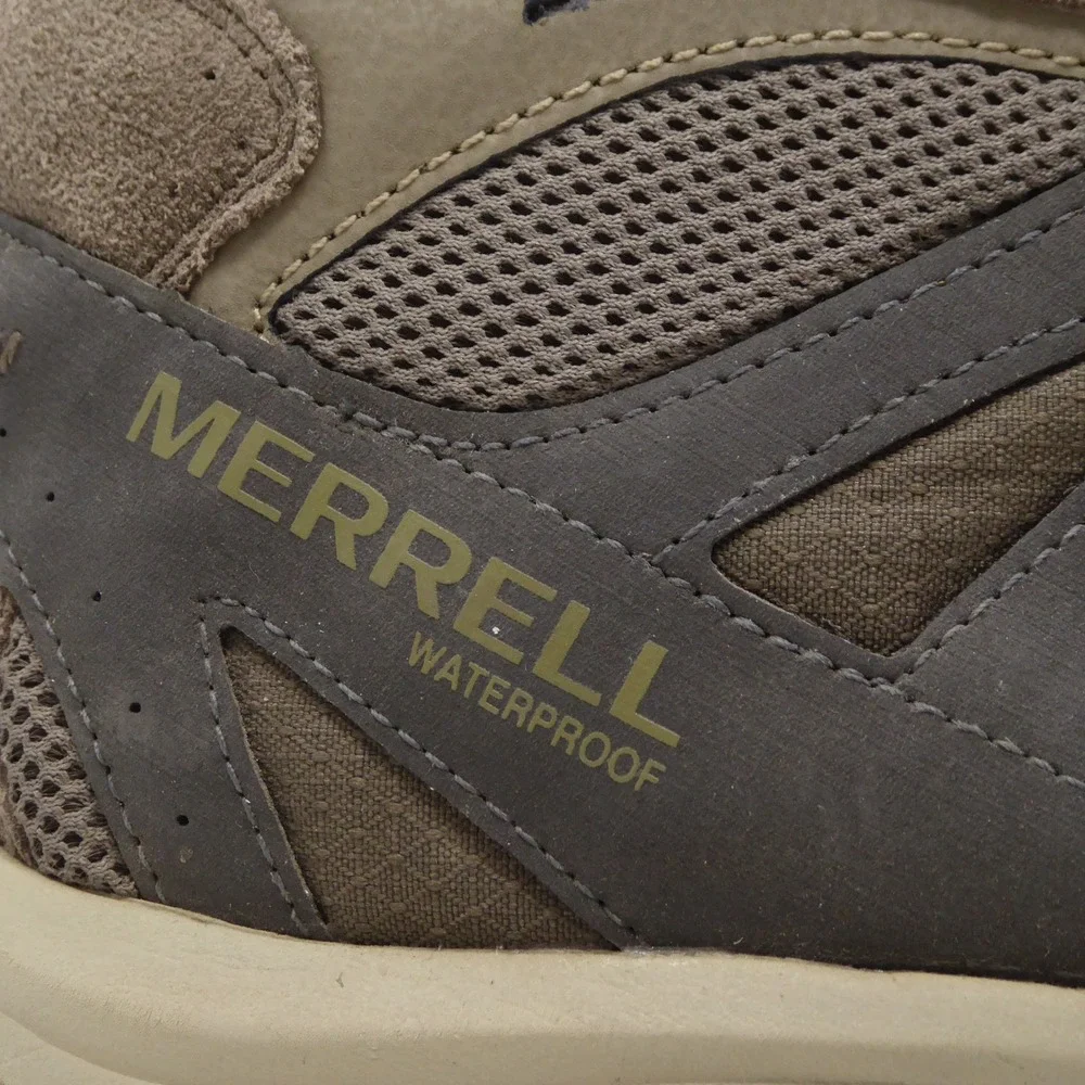 Merrell Accentor 3 Mid Mens Hiking Boots Brown Waterproof Suede Mesh 11W
